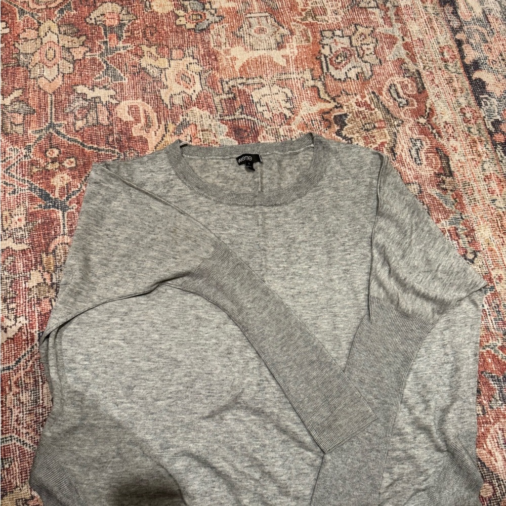 Valette Light Gray Knit Sweater
